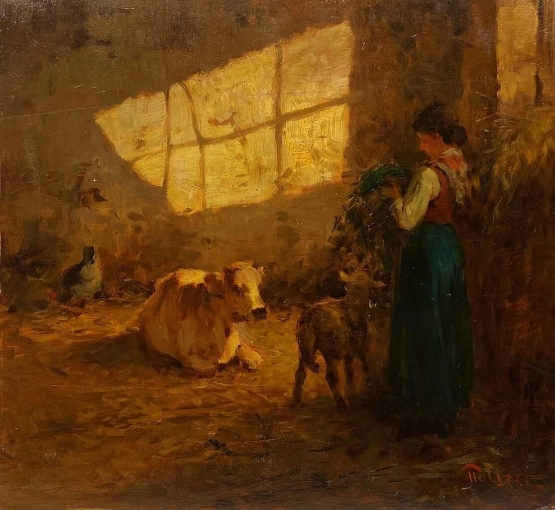 Interno di stalla